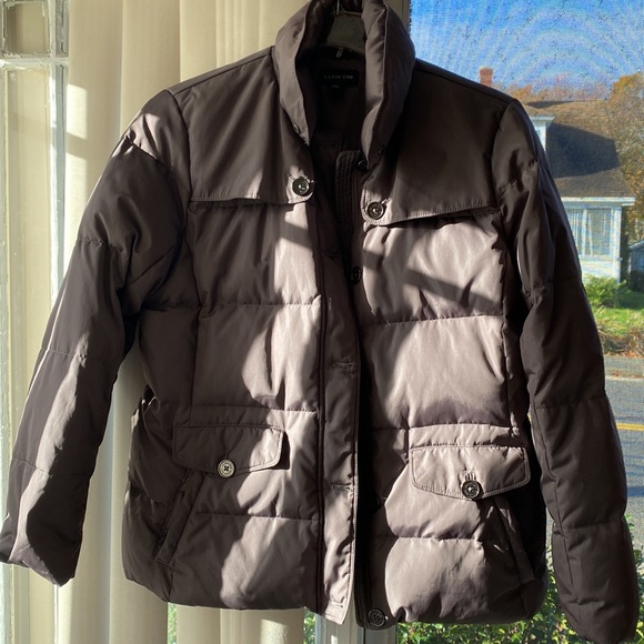 ❤️Lands’ End Grey Down Puffer winter jacket size XL❤️ - Picture 12 of 12